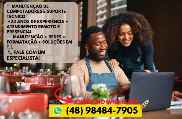 Manutenção de Computadores, Notebooks, Programas, Atendimento a domicílio
