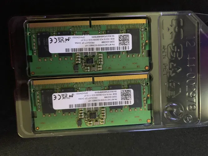 Memória Micron 16gb (2x8gb) ddr5 5600mhz