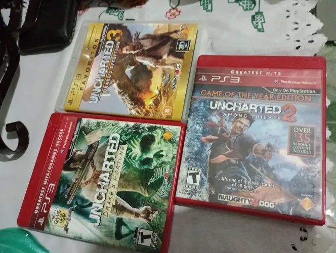 Lote de uncharted de PS 3