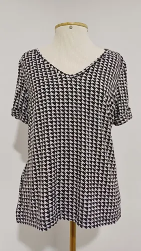 Blusa Pied de Coq Pied de Poule RENNER Tam M