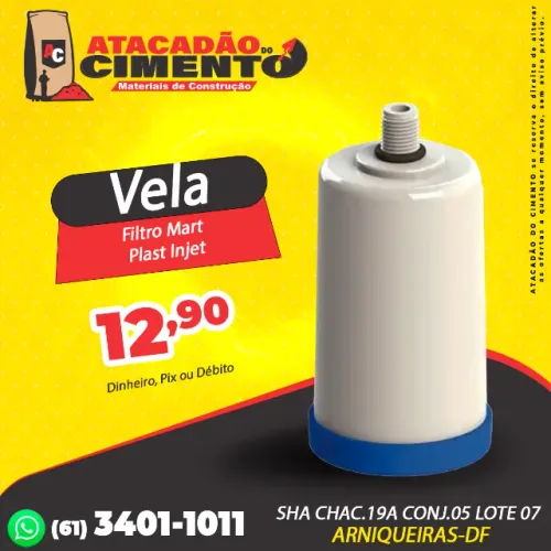 Vela Filtro Mart Plast Injet