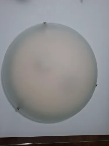Luminária plafon com vidro fosco