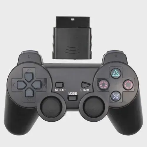 Controle Para P2 Sem Fio Joystick Manete Cor Preto Wireless
