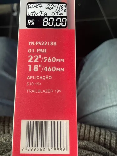 Palheta Limpador Parabrisa 22/18 YN-PS2218B