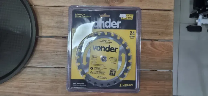 Lâmina de Serra Circular 185mm Videa 24 Dentes Vonder Nova