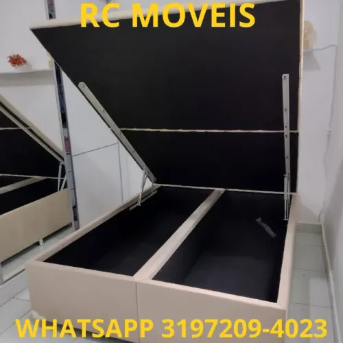 Cama Box Baú Super King 1.93x2.03 - Sofisticação e Amplo Espaço