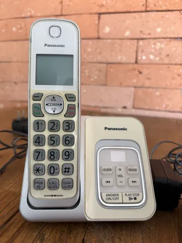 Telefone sem fio triplo Panasonic importado