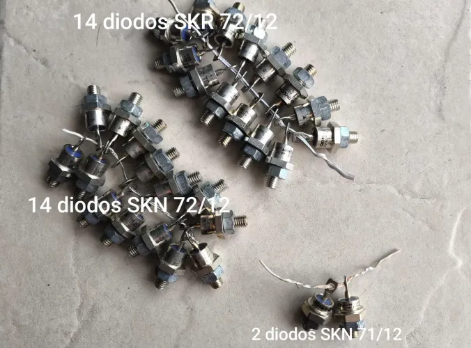 Diodos Semicondutores Retificadores Simikron 14x SKR 72/12 14xSKN 72/12 2xSKN71/12