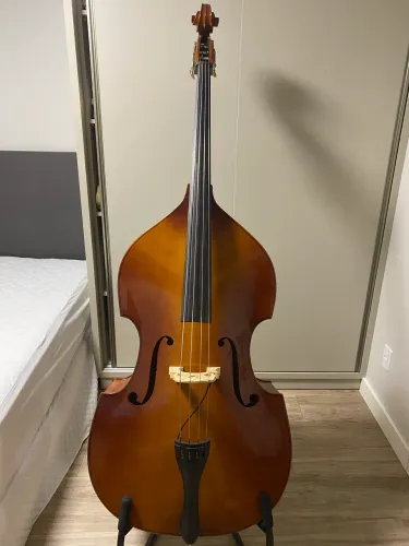 Contra baixo acústico maciço 4/4