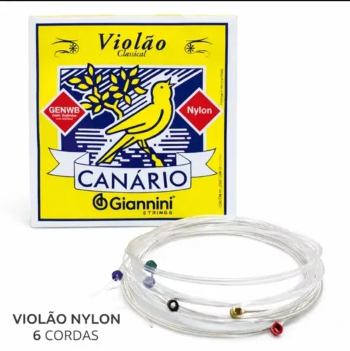 Jogo de corda Canário p/violão de nylon c/bolinha