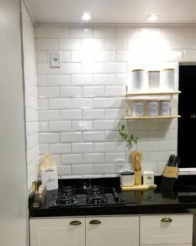 15² de revestimento Metro White brilhante 10x20 Eliane