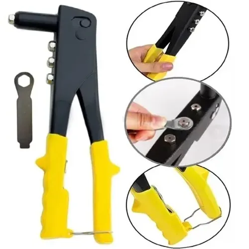 Rebitadeira Manual Profissional 24cm - Alicate Rebitador 4 Bicos