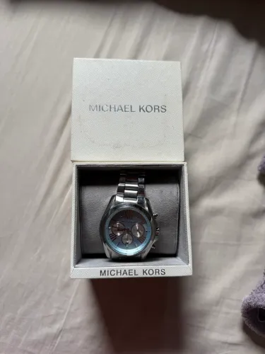 Relógio Michael Kors Mk6099 Azul Claro/ Prata