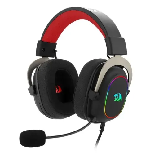 Headset Gamer Redragon Zeus X, Chroma Mk.II, RGB, Som Surround 7.1, Drivers 53mm, USB, Pre