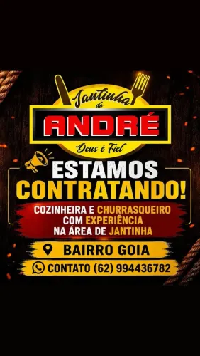 Vaga cozinheira e churrasqueiro com experiência
