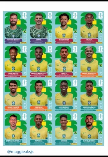 Vendo PDF de figurinhas 51 seleção todas as figurinhas do álbum