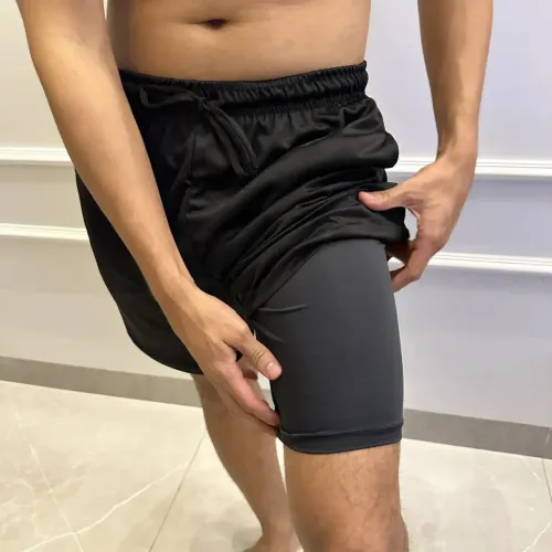 Short 2 Em 1 Masculino Academia Corrida Com Bolso Celular