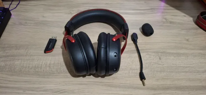 Mchose v9 pro Headset gamer/preto e vermelho