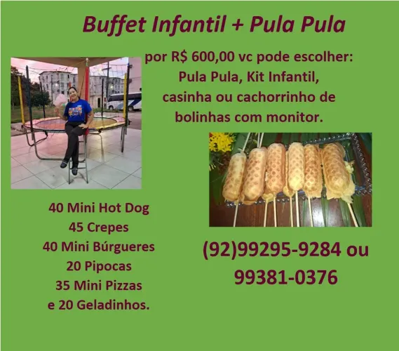 Pula Pula + Buffet infantil