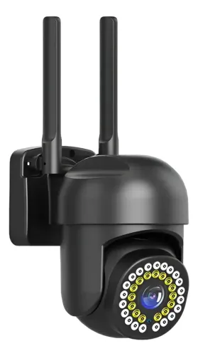 Visão Noturna De Grande Angular De Vigilância Sem Fio 360° Preto 