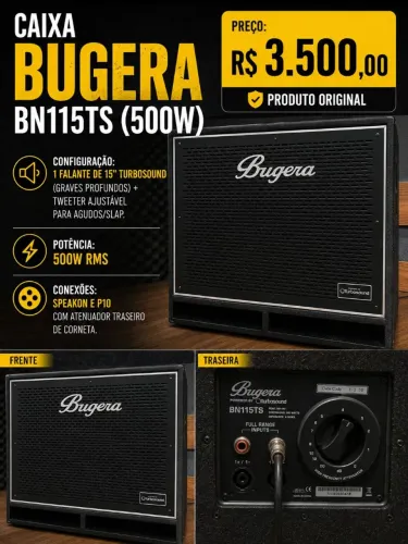 Caixa Bugera BN115TS(500W)