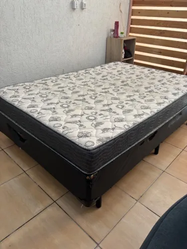 Cama box casal + colchão