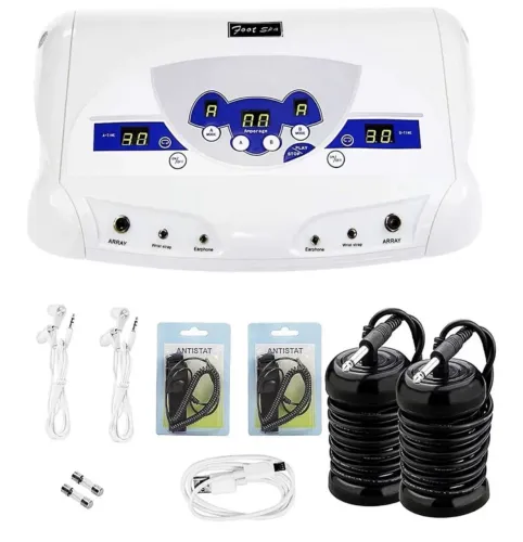 Máquina de desintoxicação iônica dupla para pés, spa profissional para pés de íon com MP3