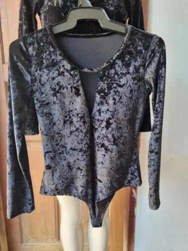 Body veludo preto