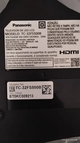 Smart TV Panasonic 32 polegadas - retirar peças