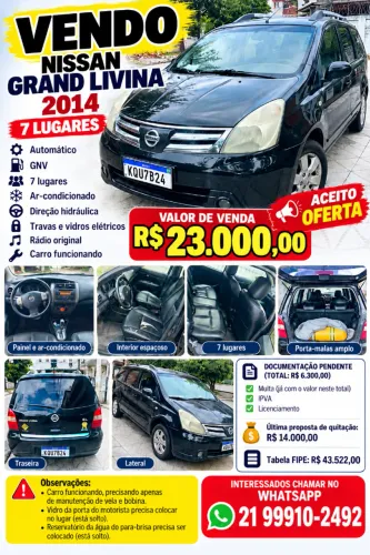 Nissan Livina Grand SL 1.8 16V Flex Fuel Aut. 2014