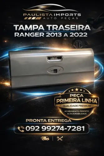 Tampa Traseira Ranger 2013 2014 2015 2016 2017 2018 2019 2020 2021 2022