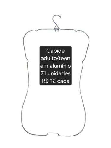 Cabide Adulto Cromado