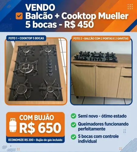 Tudo em estado de novo, pra vender logo