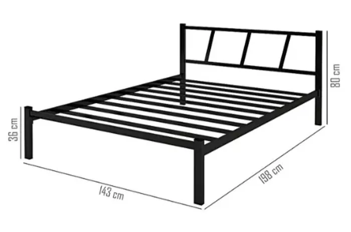 Cama de Casal em Ferro Tubular