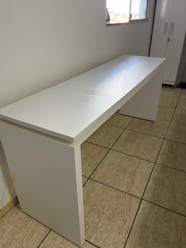Mesa Gamer / Escritório Grande MDF Branco ? Ideal para 2 Monitores e Setup?
