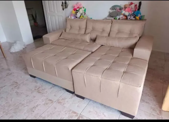 Líquidacao sofá conjunto confortável entrega grátis