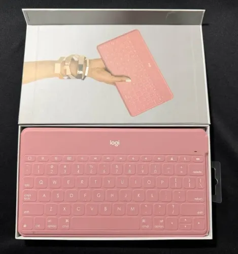 Teclado Bluetooth Logitech Keys-To-Go Rosa para iPad/iPhone/Android