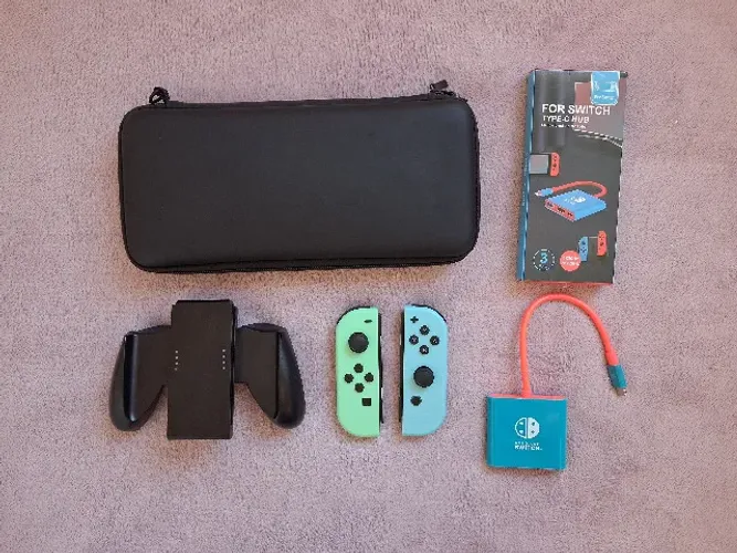 Acessorios para Nintendo Switch, Joy Con, Confort Grip, Case e Mini Dock