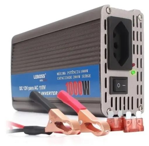 Inversor de Tensão de Corrente 12v para 220v 1000W - LEBOSS