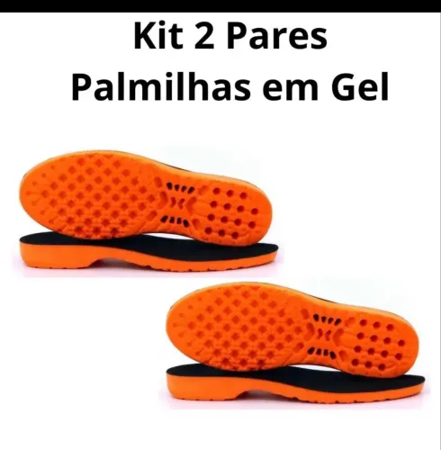 Par de palmilhas em gel 