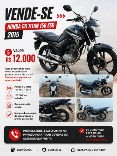 Vende se moto Honda 150