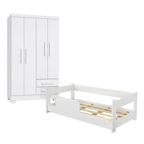 CAMA MONTESSORIANA + COLCHÃO + GUARDA-ROUPA INFANTIL À VENDA! ?
