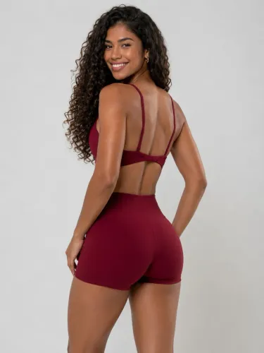 Conjunto de Academia Vinho Tamanho P