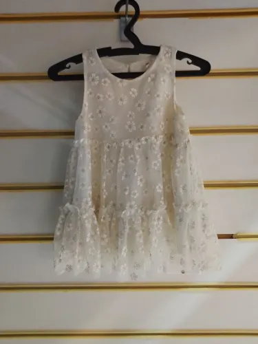 Vestido infantil de festa em tule 3-6 Baby club