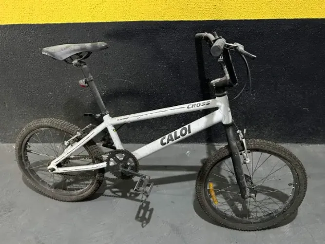 Bicicleta Caloi Cross Alumínio Aro 20 (Estilo BMX) Branca