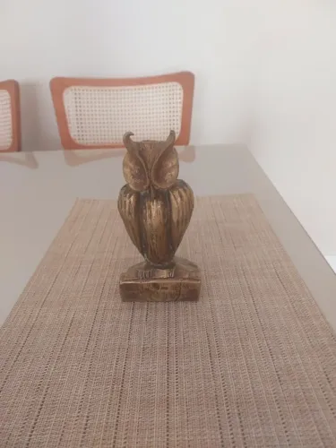 Escultura de Coruja em bronze