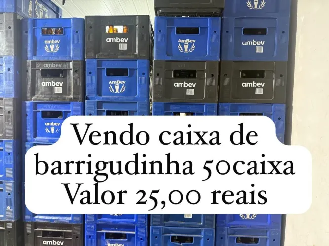 Caixa de cerveja barrigudinha 