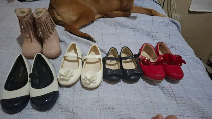 Sapatos de criança pequena (novos nunca usados)