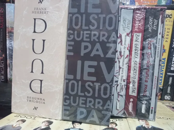 box guerra e paz,duna,kit cinquenta tons de cinza,, ascensão do dragão