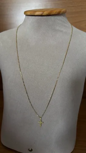  CORRENTE CARTIER TIJOLINHO EM OURO 18K